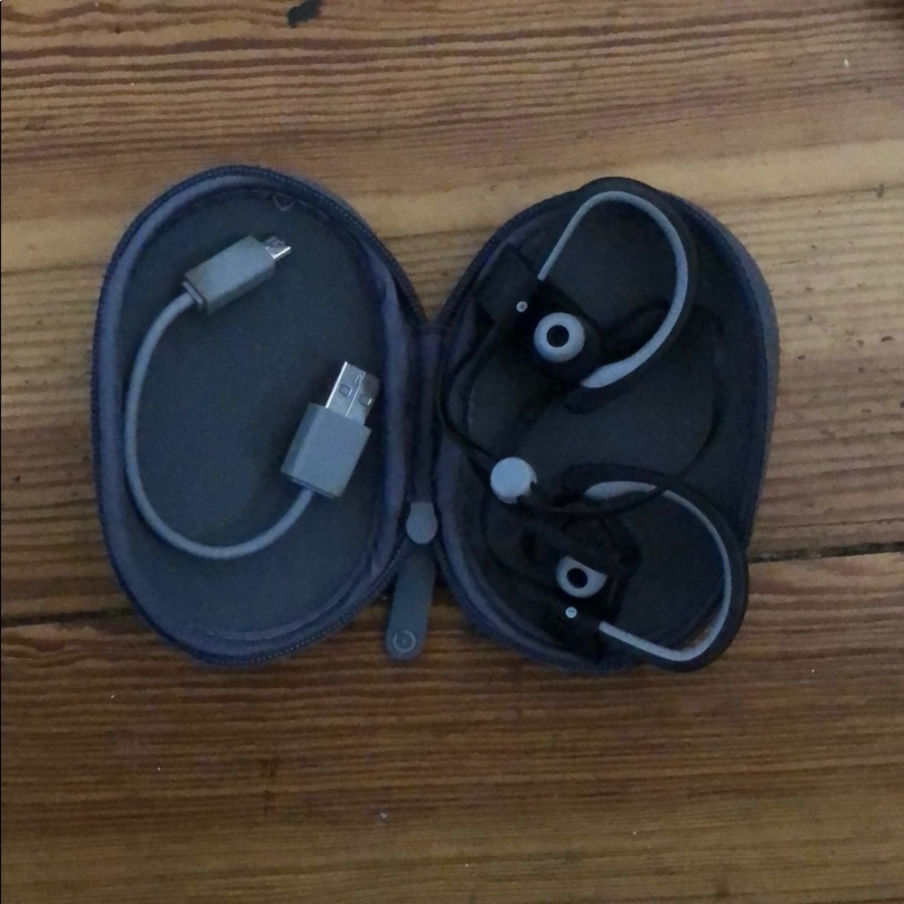 Beats headphones with case and charger